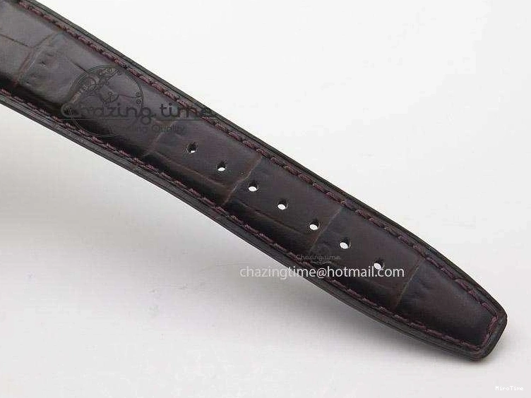 MIROTIME 0325 Compact Portuguese IW545409 RG ZF 1:1 Best Edition White Dial On Brown Leather Strap A 7336